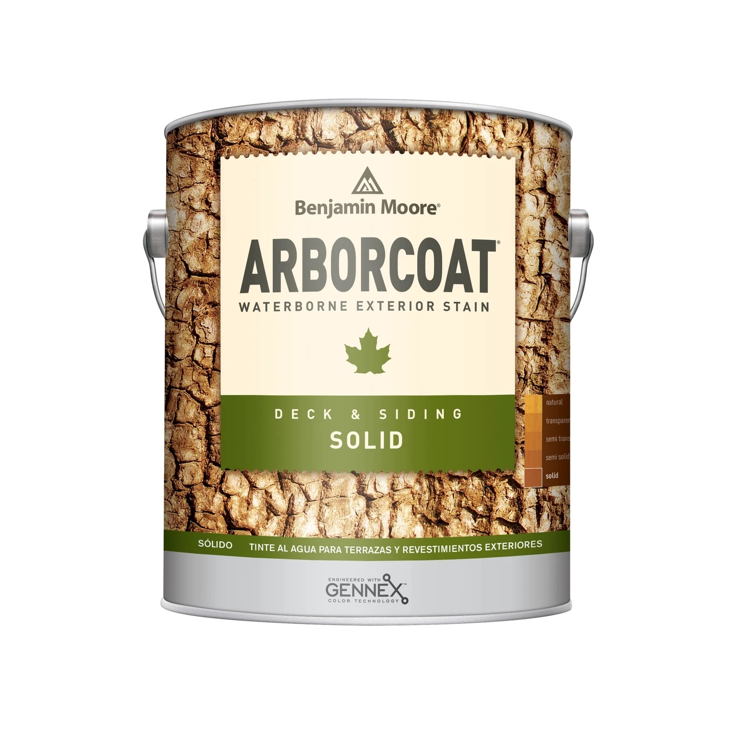 Arborcoat Solid Matte White Acrylic Latex Waterborne Stain 1 Gallon