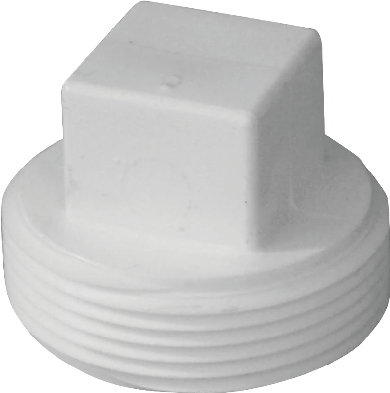 2 Inch Male Threaded Cleanout Plug Pvc Dwv Schedule 40