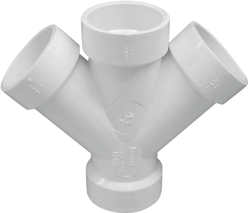 3 Inch Double Wye Dwv Hub Pipe - Schedule 40 Pvc