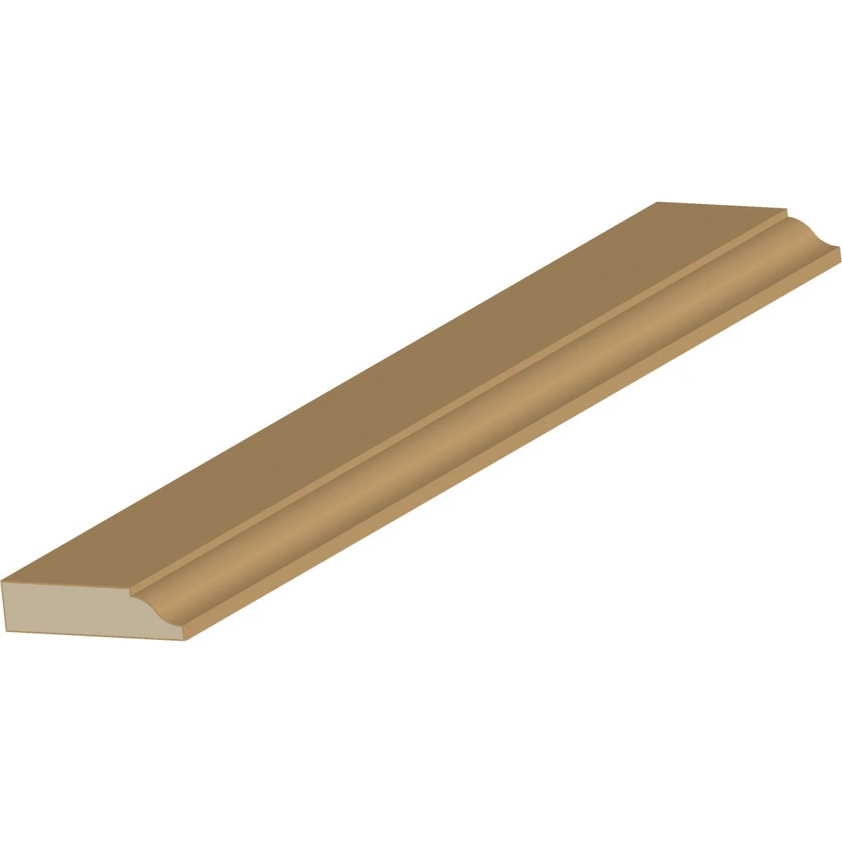 Wm947 Solid Pine Colonial Door Stop Molding 3/8 In. W. X 1-1/4 In. H. X 7 Ft. L.