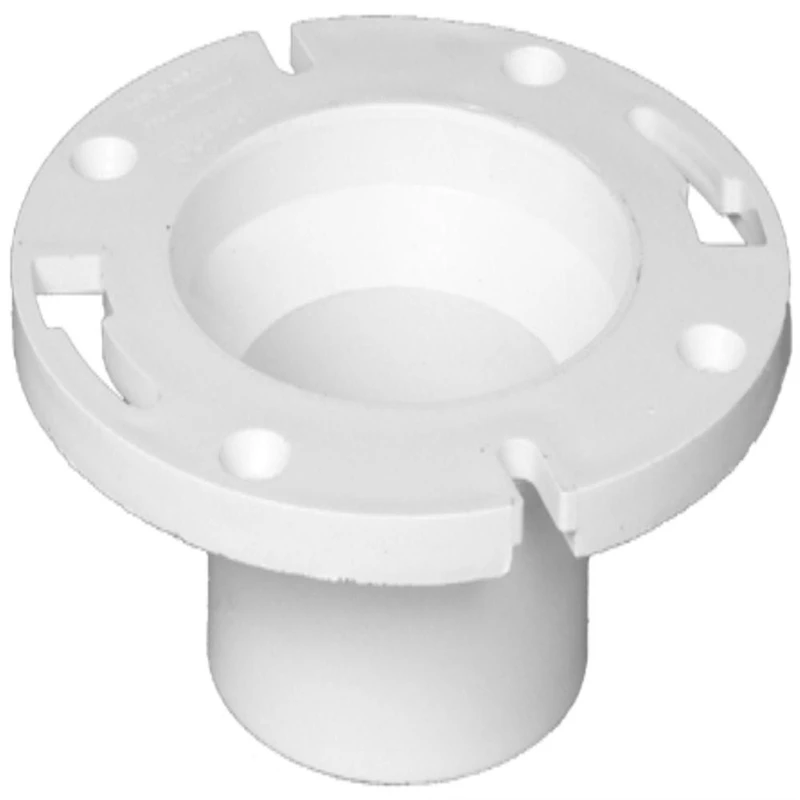 Schedule 40 Drain Waste Vent Street Closet Flange with Pop Top, 4 Inch by 3 Inch Spigot