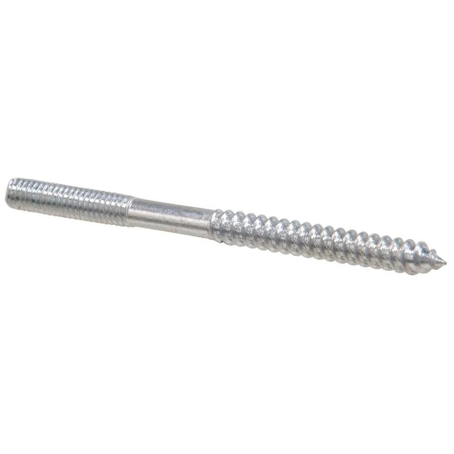 1/4-in X 4-in Zinc-plated Hanger Bolts - 15 Count