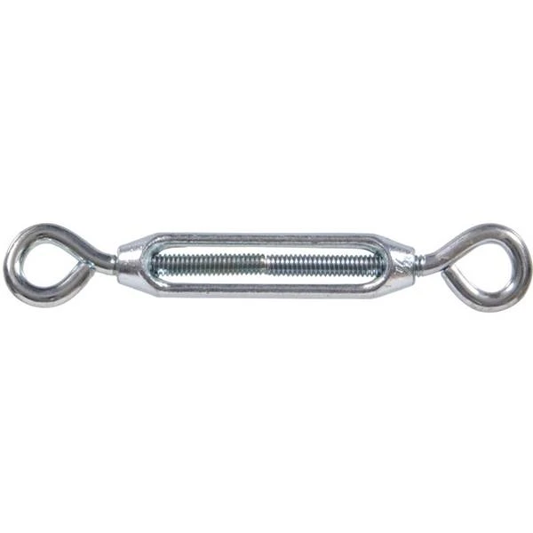 Eye & Eye Turnbuckle - Durable Steel Construction, Adjustable Tensioning, 6 Inches