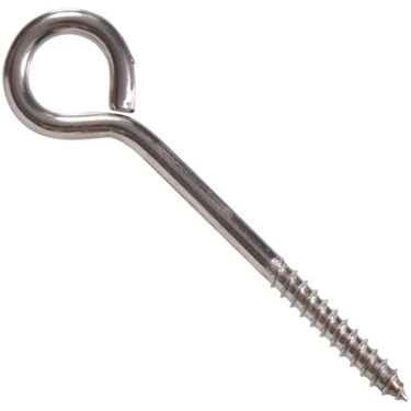 Stainless Steel Eye Lag Screw 1/4" X 3-3/4" For Heavy-duty Applications