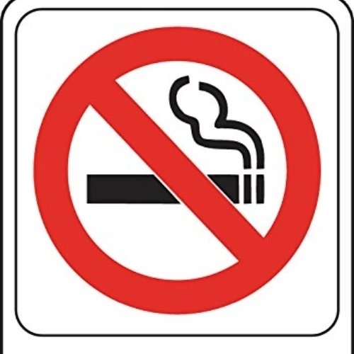 5X7 SYMBOL NO SMOKING      5