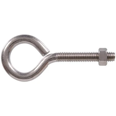 3/8 Inch Stainless Steel Eye Bolt With Hex Nut - Durable And Versatile
