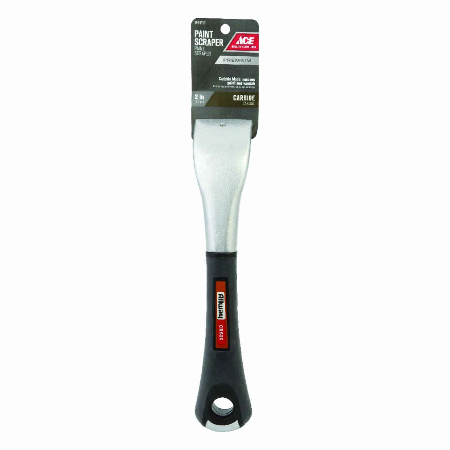 2 Inch Tungsten Carbide Double Edge Paint Scraper With Comfort Grip Handle