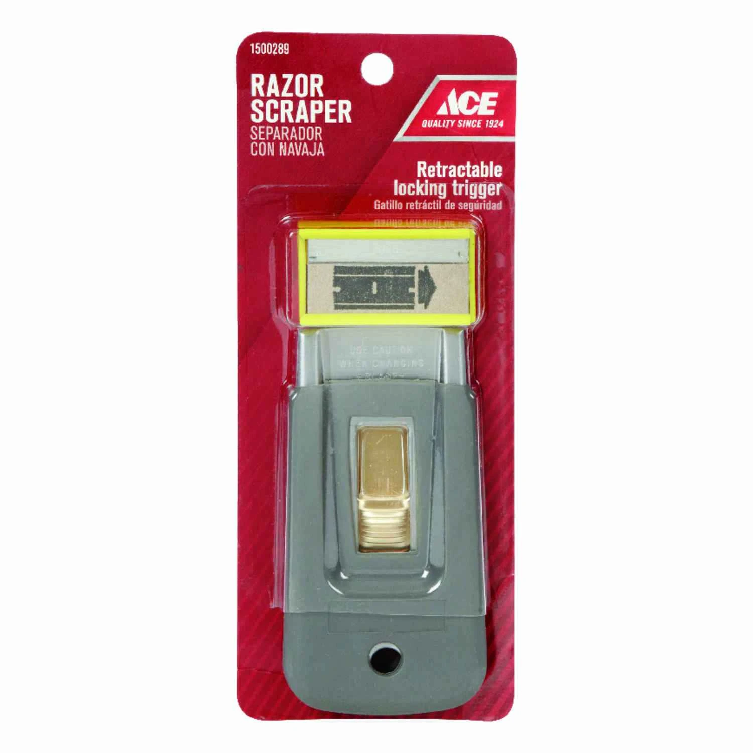 1.5 In. W Steel Retractable Scraper With Replacement Blades And Patented Dispenser