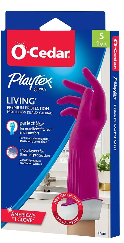 Reusable Cleaning Gloves Small With Drip-catch Cuff And Ultra-fresh Technology