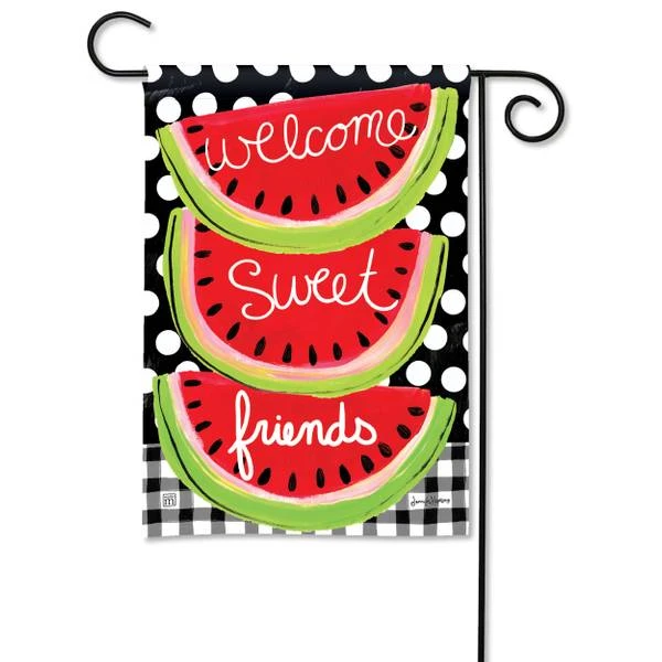 STUDIO M SWEET WATERMELON GARDEN FLAG