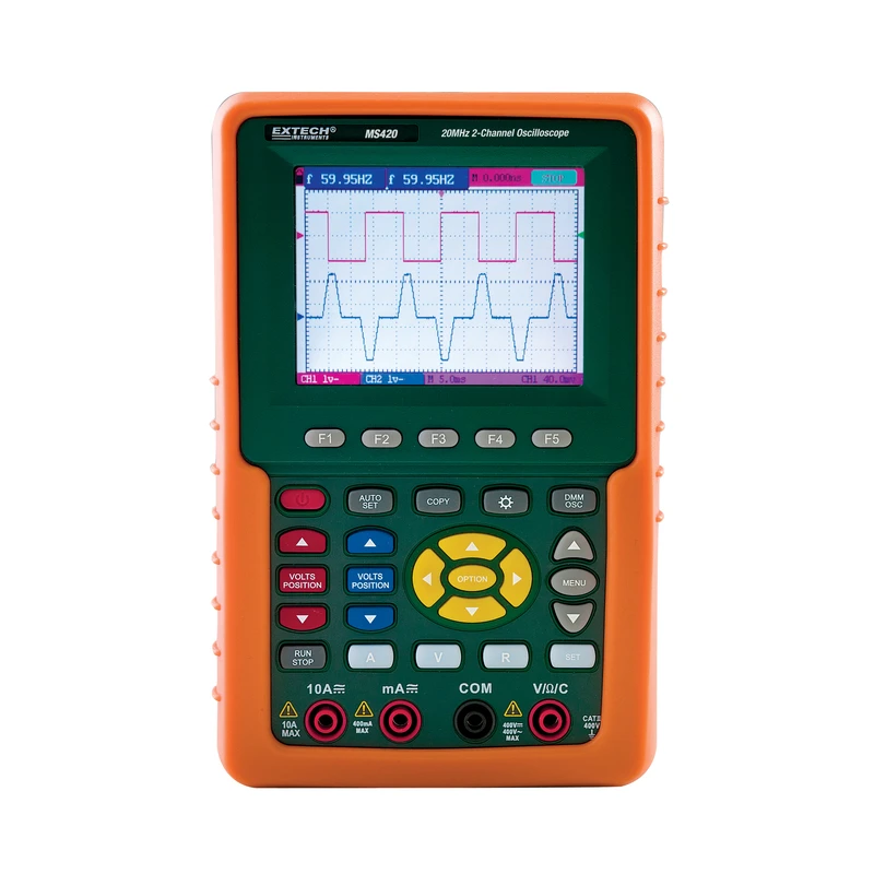 Ms420 7 In. L X 4.4 In. W Oscilloscope - Green/orange
