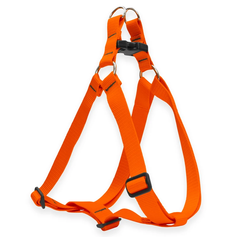 Pet Basic Solids Blaze Orange Nylon Dog Harness Model 52569