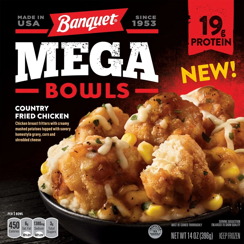 BNQT CTRY FRD CKN MEG BWL 14OZ