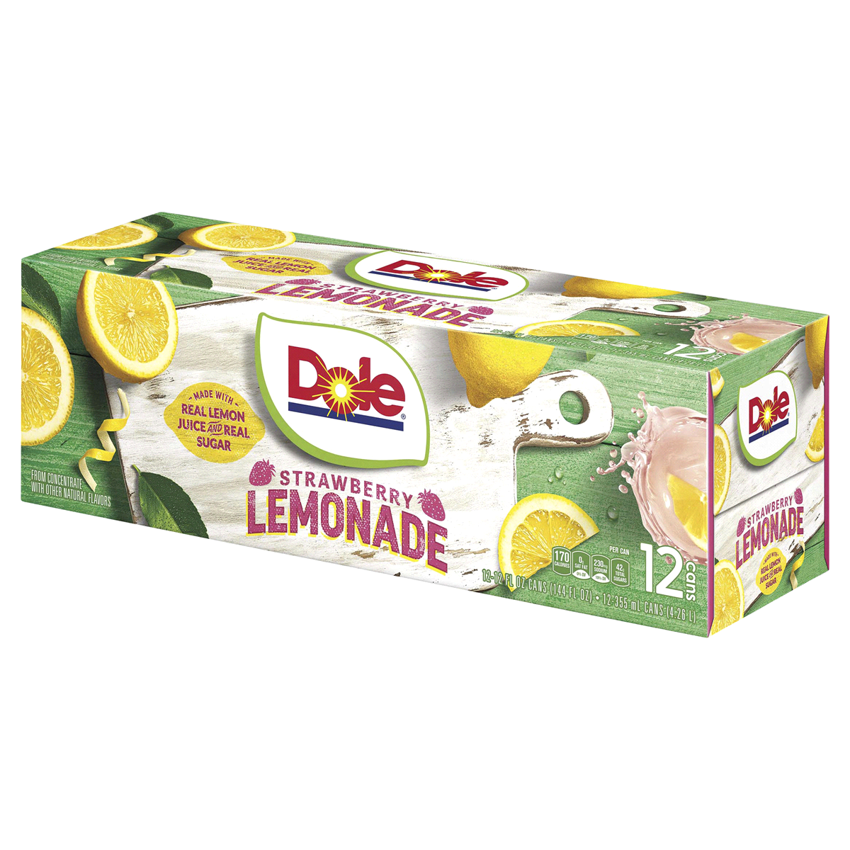 Strawberry Lemonade 12 Ounce Bottles - 12 Pack