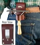 Leather Show Comb Holder With Clip, Durable Black Design For Easy Access