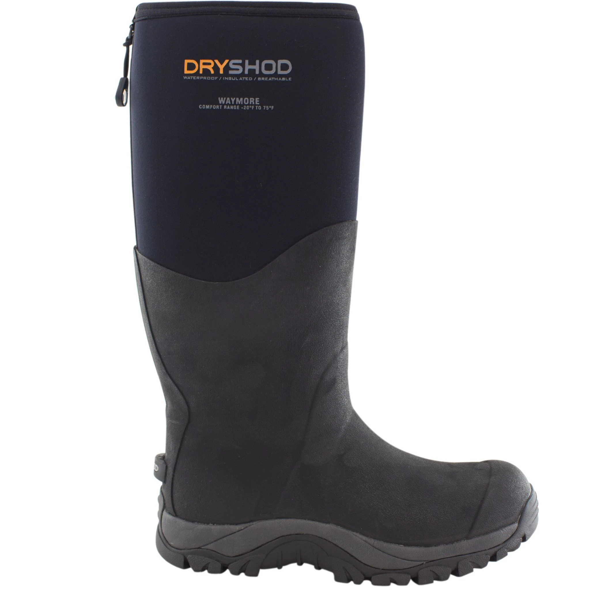 Men's Waymore Tall Waterproof Boots Black Size 8 Insulated Adventure Footwear