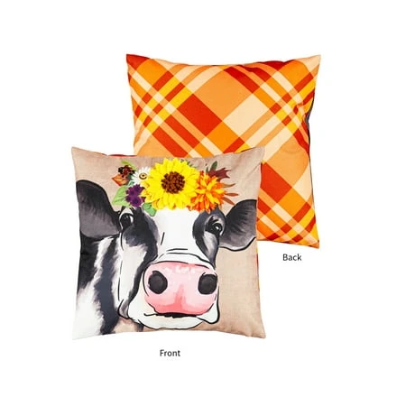 FALL COW OUTDOOR PILLOW COVER
