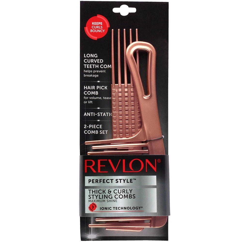 Perfect Style Thick & Curly Comb Set - 2 Piece Styling Tools