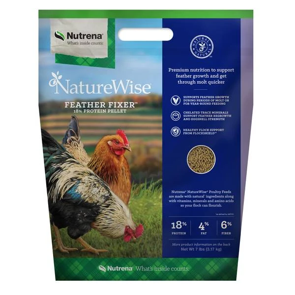 Naturewise Feather Fixer Chicken Feed 50 Lb Bag For Healthy Plumage
