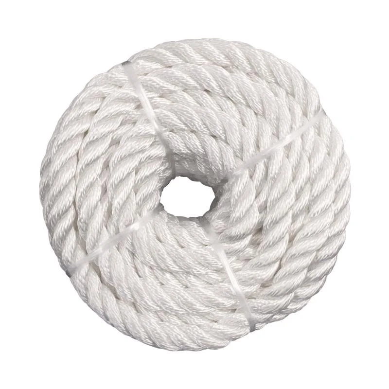 1/2 In. Diameter X 50 Ft. Length White Twisted Nylon Rope