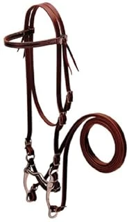 Browband Bridle With Single Cheek Buckle - Durable Leather, Adjustable Fit