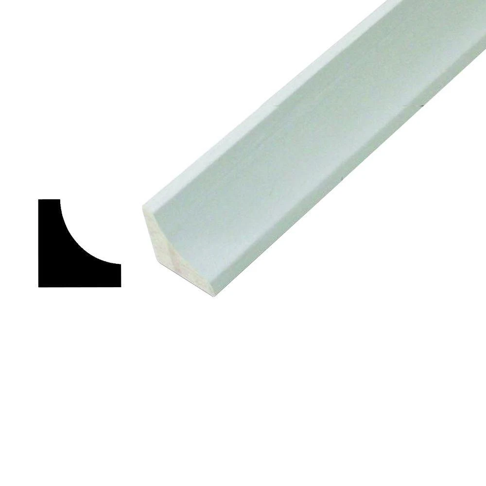 Wm 100 11/16 In. X 11/16 In. X 96 In. Pine Primed Finger-jointed Cove Moulding