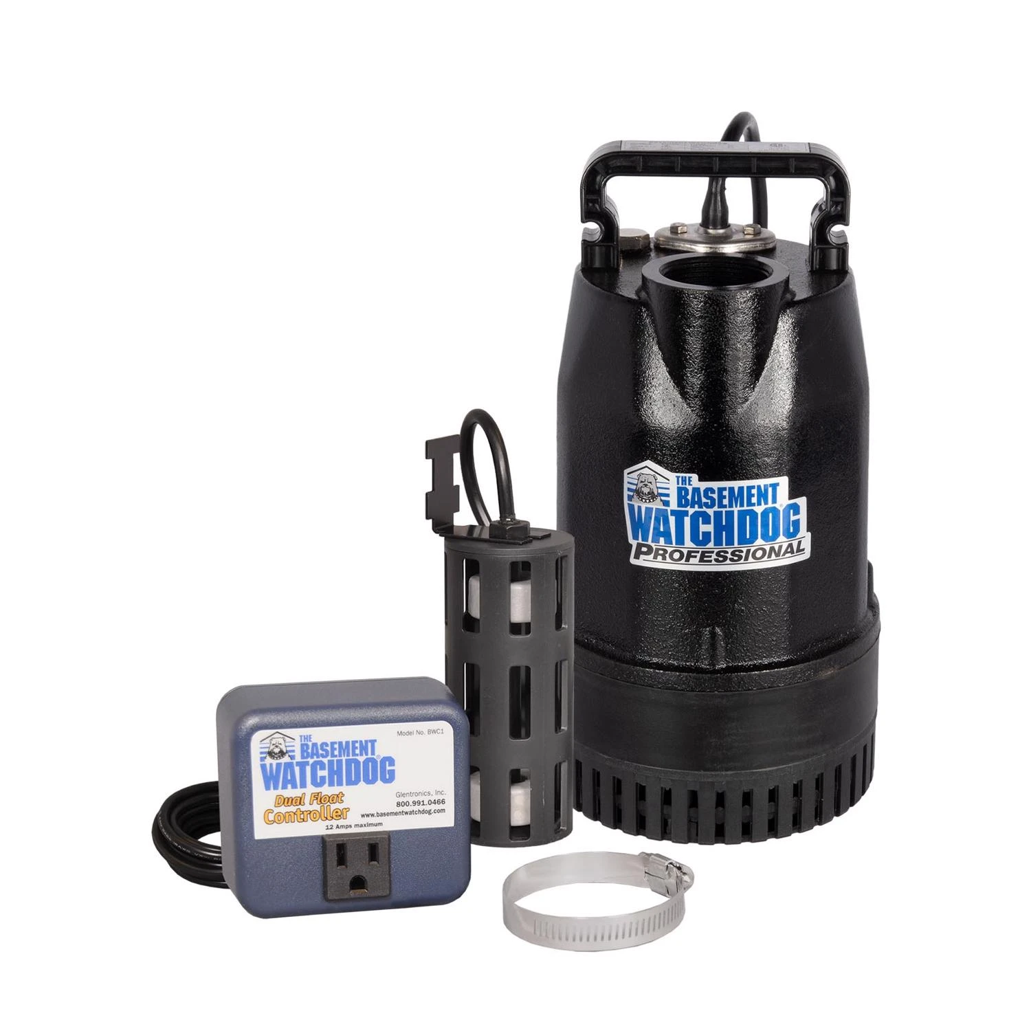 1/2 Hp 4,400 Gph Cast Iron Dual Reed Switch Submersible Sump Pump