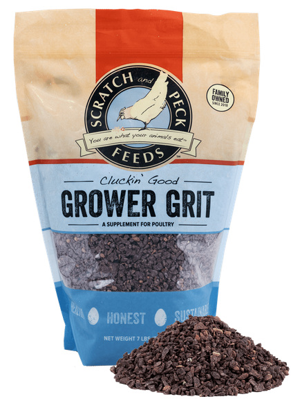 Cluckin’ Good Grower Grit 7 Pounds For Healthy Chickens