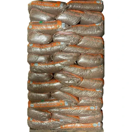 Pine Bark Mulch 2 Cubic Feet Natural Landscaping Material