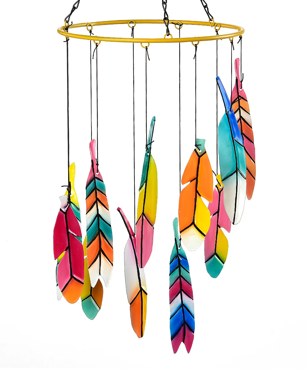 Rainbow Suncatcher Wind Chime - Colorful Decorative Outdoor Hanging Ornament