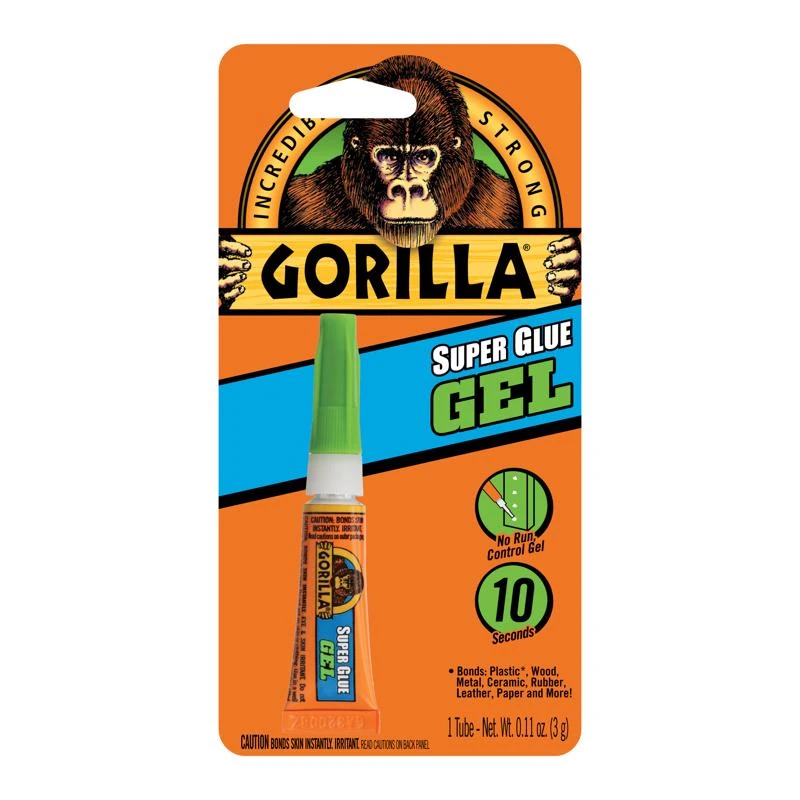 High Strength Super Glue Gel 0.11 Oz For Plastic, Wood, Metal And More
