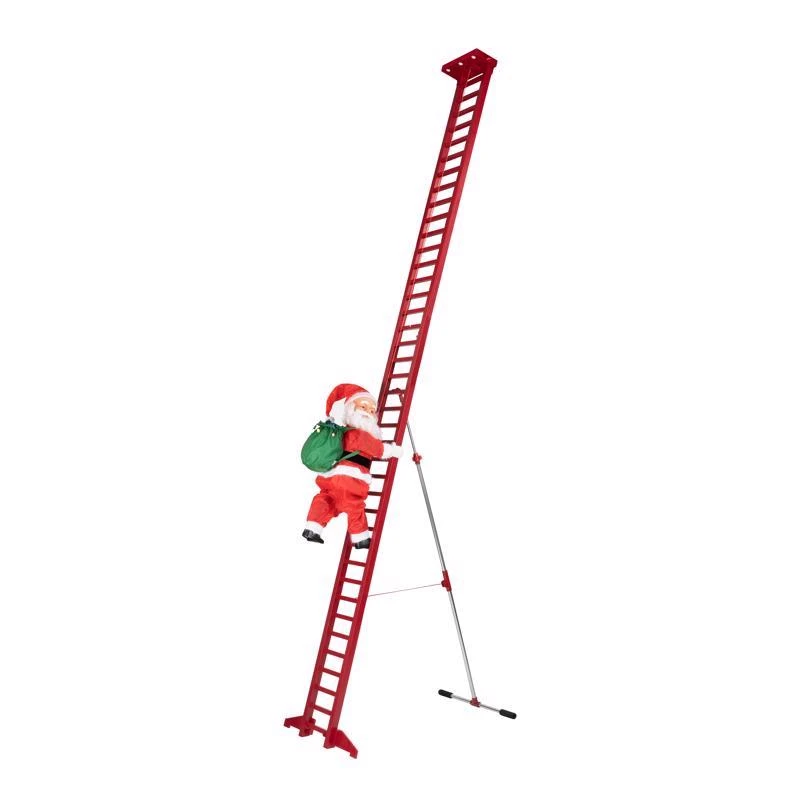 Led Climbing Santa 10 Ft. Yard Decor With Plug-in Power