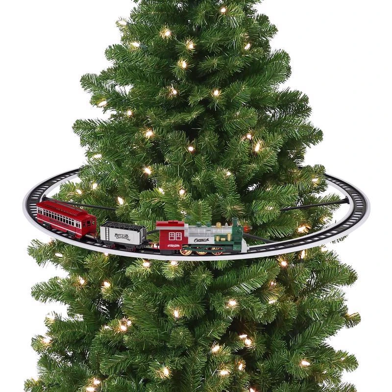 Animated Train Around The Tree Decor, 42 Length, Model 22808ac