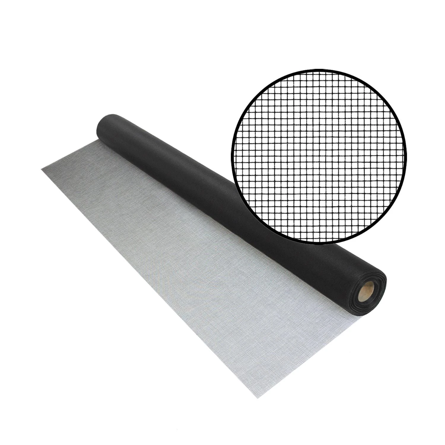 30 In. W X 100 Ft. L Black Polyester Screen Cloth For Optimal Visibility