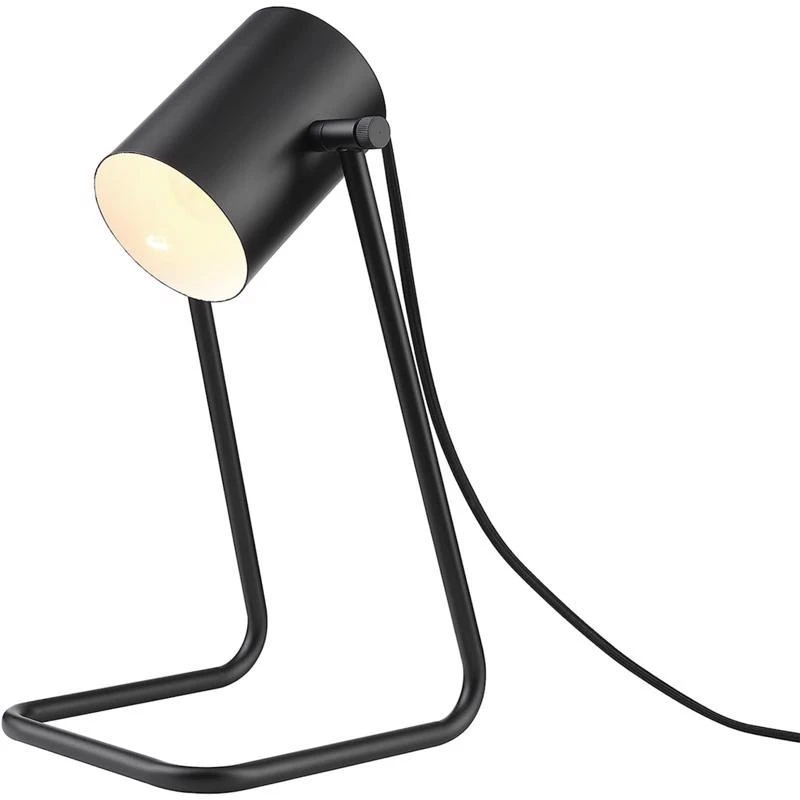 Sahara 14 In. Matte Black Adjustable Desk Lamp With E12 Base