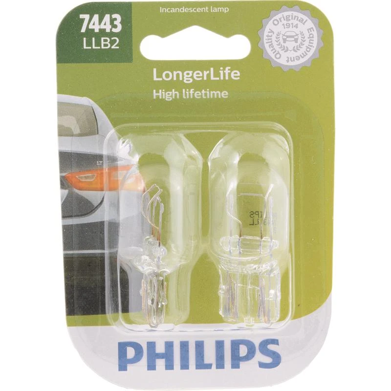 Longerlife 7443llb2 Incandescent Miniature Automotive Bulb For Back-up And Turn Signals