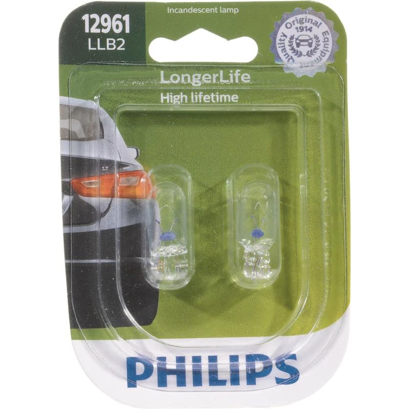 Longerlife 12 Volt Incandescent Miniature Automotive Bulb 12961llb2 - 2 Pack