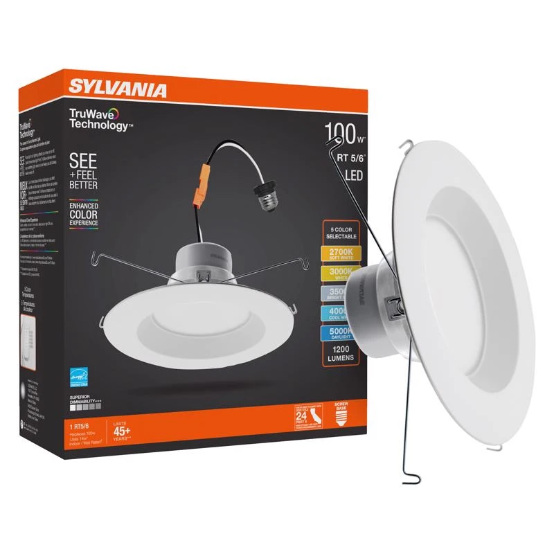 Truwave 14 Watt Led Retrofit Recessed Lighting 5/6 Inch - 1200 Lumens
