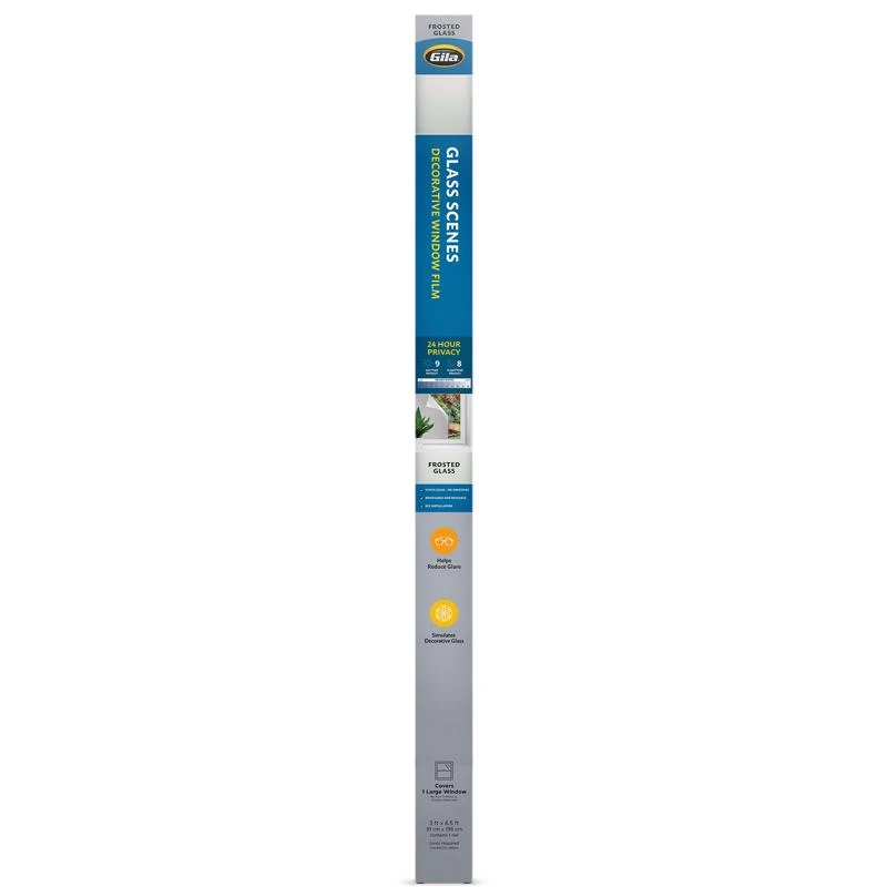 Privacy Control Clear Frosted Glass Indoor Window Film 36 In. W X 78 In. L
