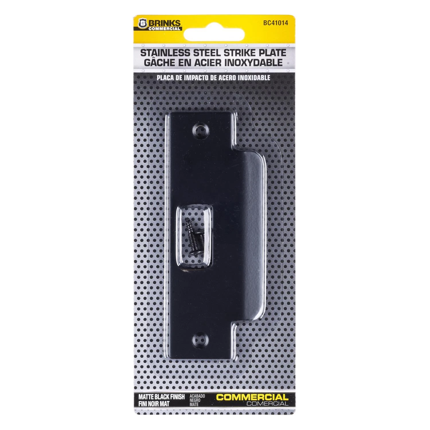 Matte Black Stainless Steel Door Strike - Model Bc41014