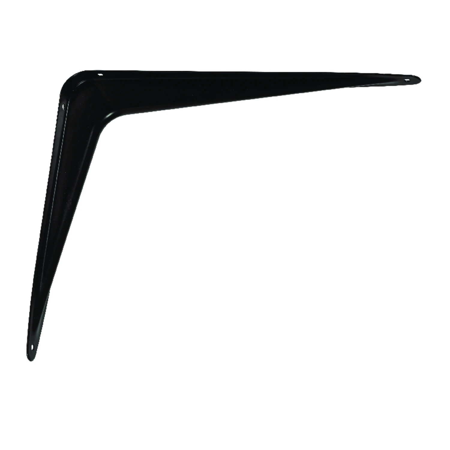 Black Steel Shelf Support 18 Gauge 10 Inch Length 100 Pound Capacity