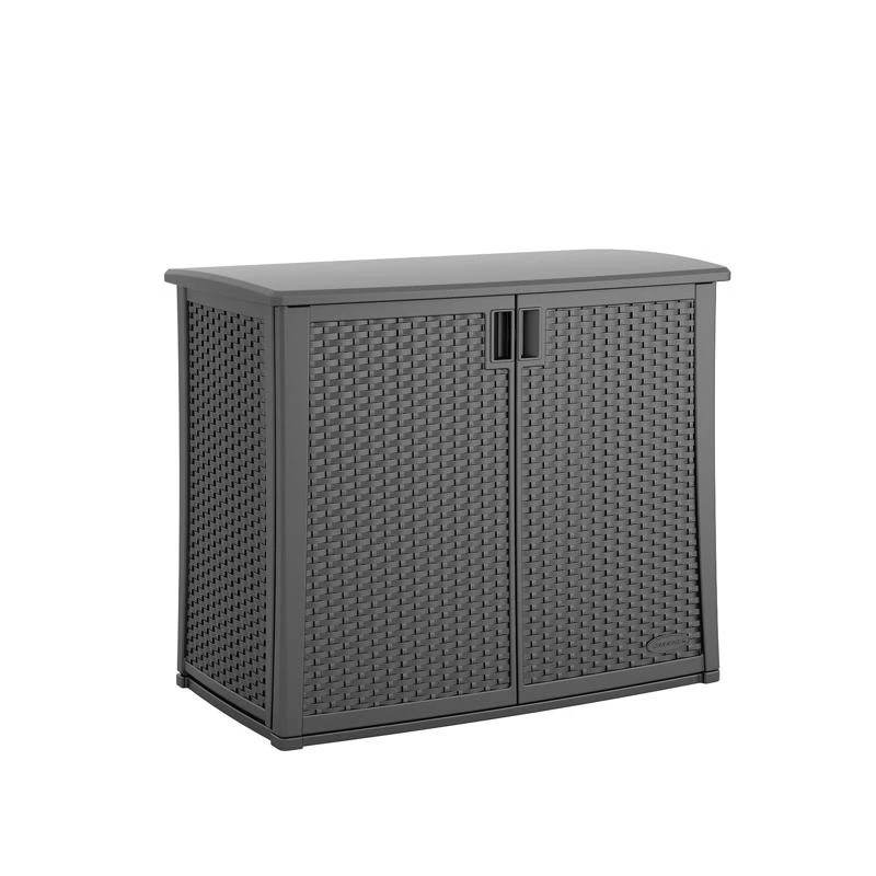 4 Ft. X 2 Ft. Resin Modern 2-door Outdoor Storage Cabinet With Floor Kit