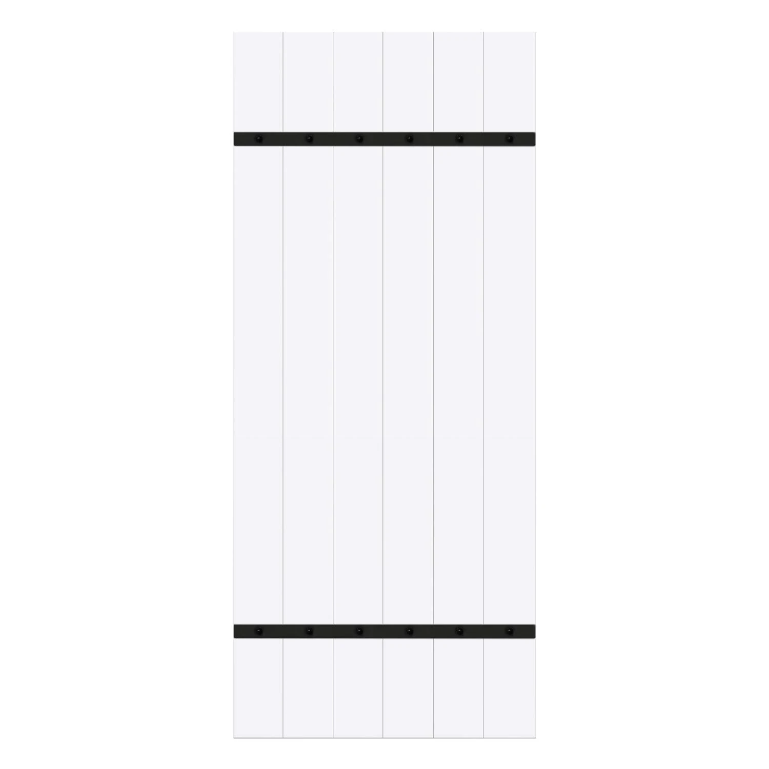 Matte White Wood Barn Door Hanger Kit 84 In X 36 In