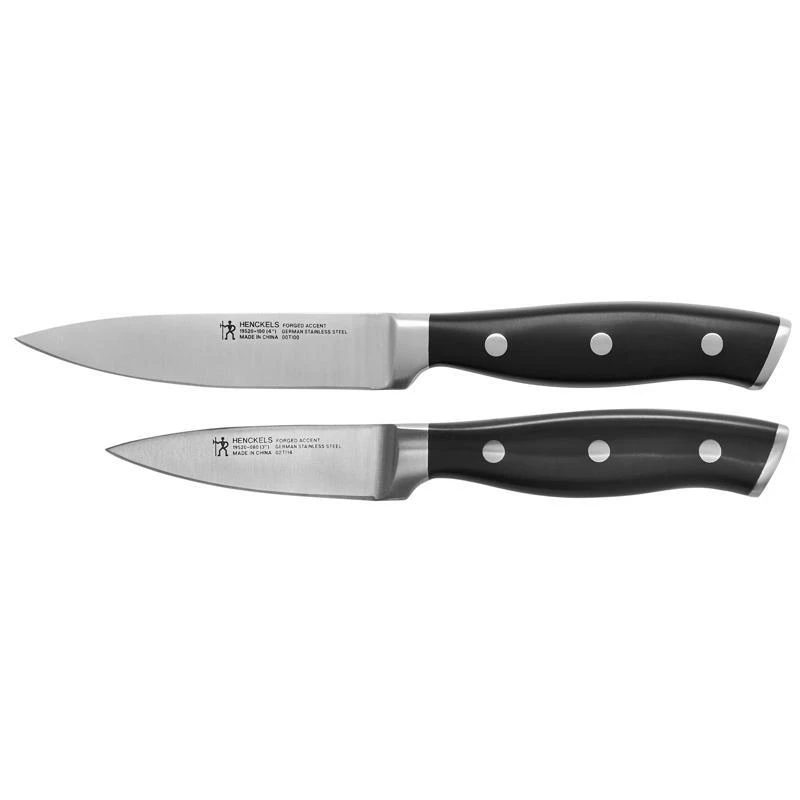 Stainless Steel Paring Knife Set 2 Pieces With Plastic Handles
