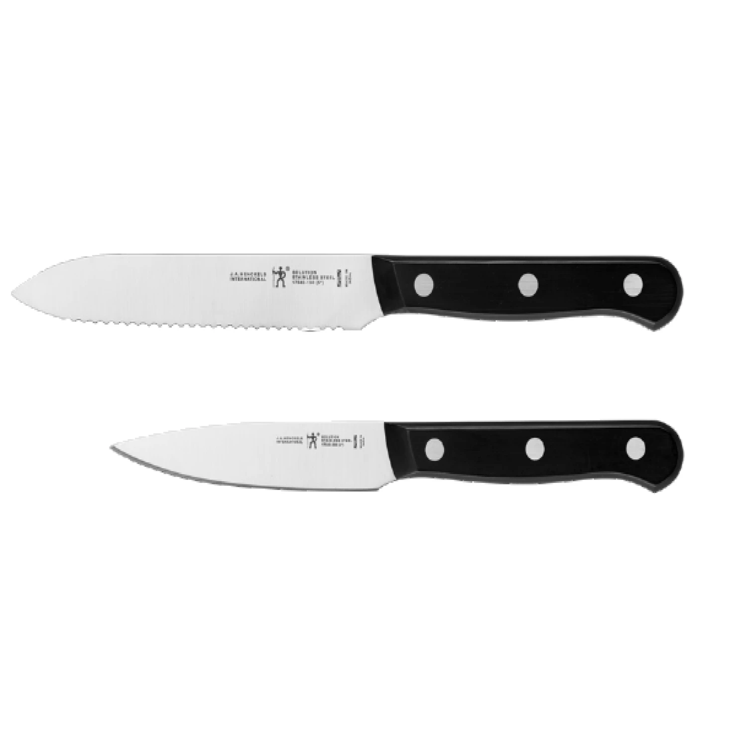 Stainless Steel Utility Knife Set 2 Piece With Ergonomic Handles