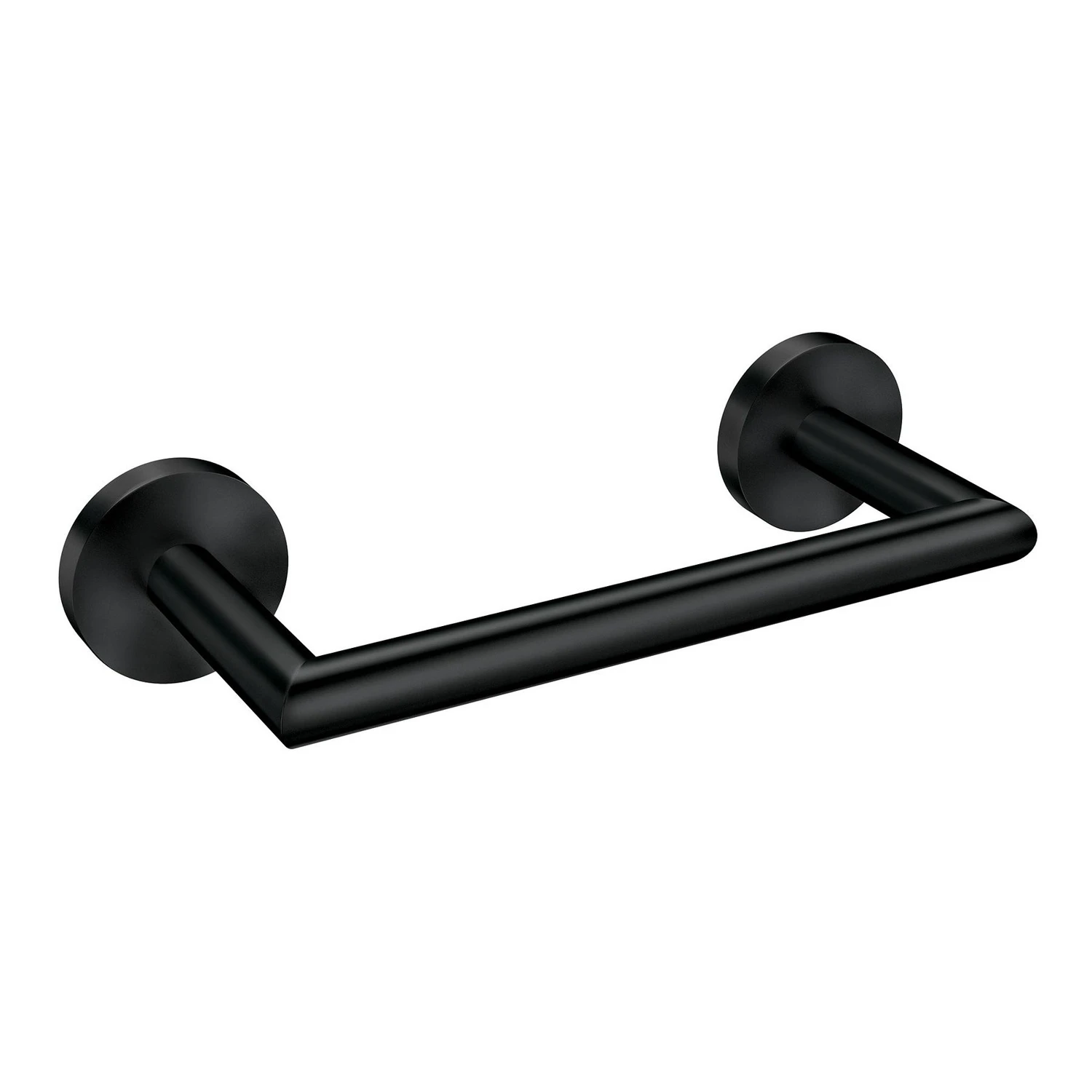 Arlys Matte Black Towel Bar 7.25 In. L Zinc With Concealed Screw Mounting