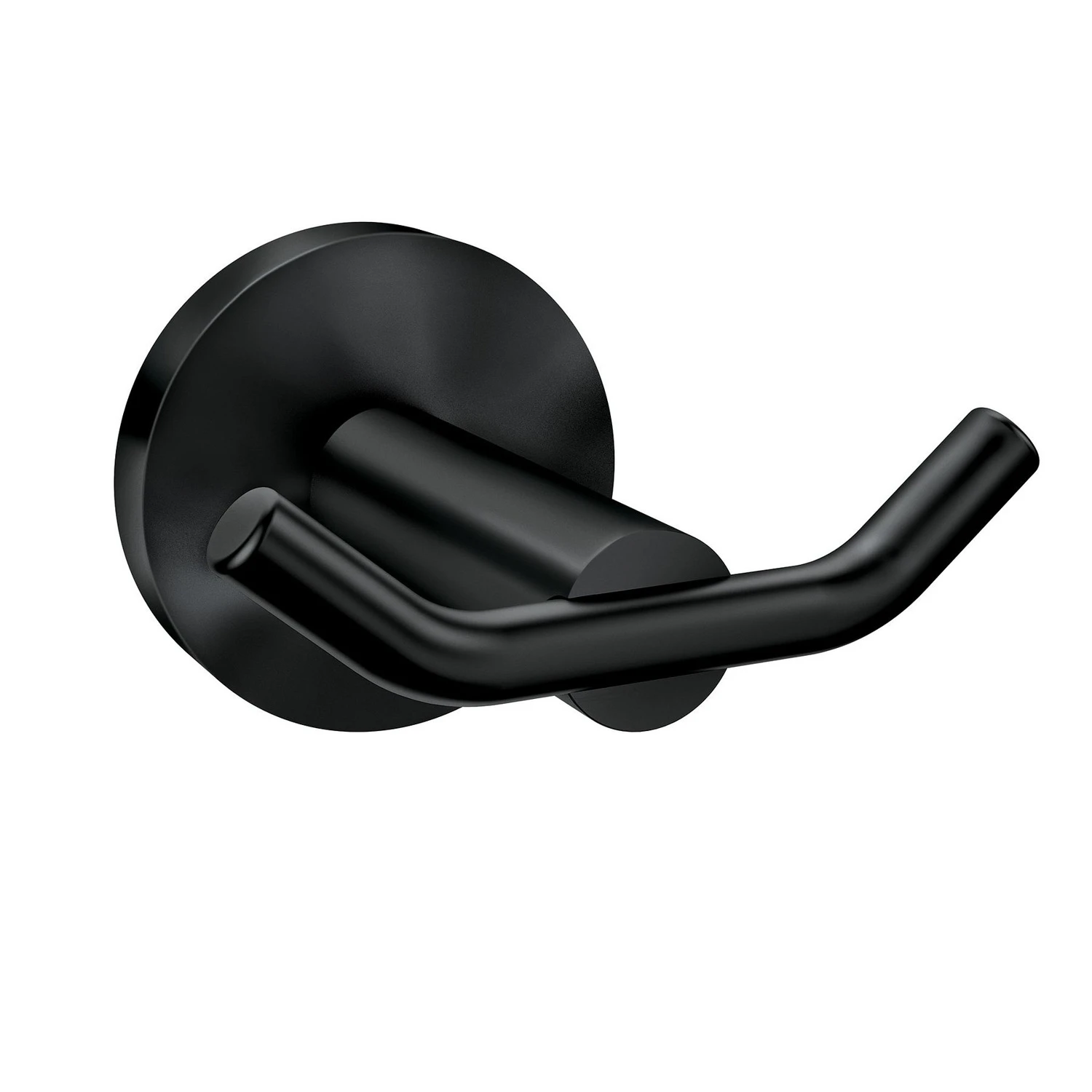 Arlys Matte Black Double Robe Hook 2.875 In. W X 3 In. L Model Y5703bl
