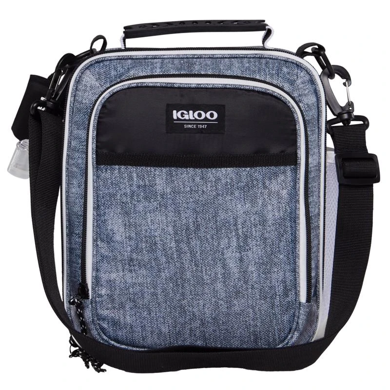Gray Soft Sided Lunch Bag Cooler For 5 Cans - Model 65977