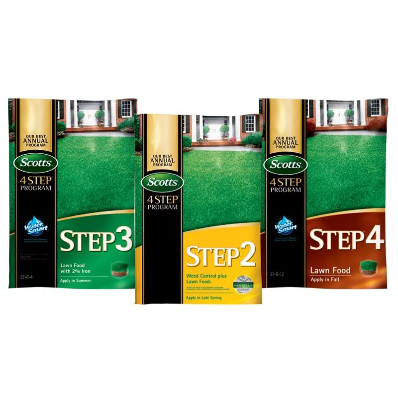 3 Step Annual Program Lawn Fertilizer For All Grasses, 15000 Sq Ft Coverage