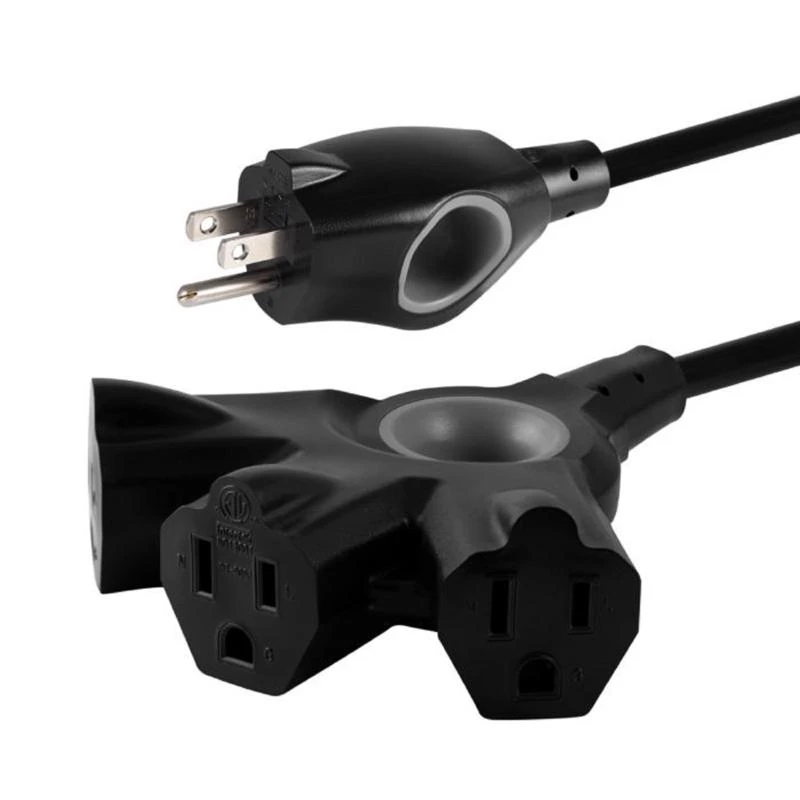Philips 15 Ft. Black Extension Cord 16/3 For Indoor And Outdoor Use